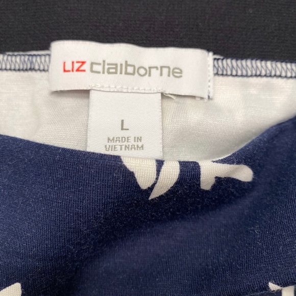 Liz Claiborne Blue Feather Boho Knit Skirt - Picture 5 of 5